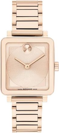 Movado Bold Evolution 2.0 Quartz Rose Gold Dial Ladies Watch 3601163