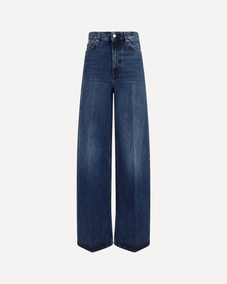 Toteme Jeans in denim a gamba ampia Woman 27