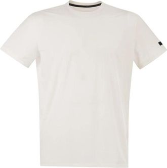 Roberto Ricci Design T-shirt met ronde hals - Heren - T-shirts - Wit - M - Spandex - Tops