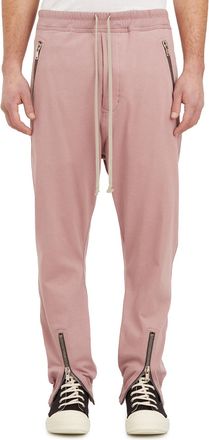 Rick Owens Mens Mod Tecuatl Track Trousers - Rose Gold Cotton - Size EU 48 (Mens)