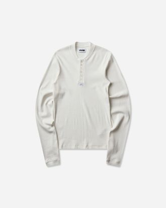 Magliano Men s Nudo Serafino Longsleeve Top White