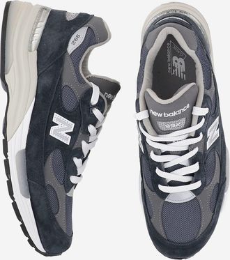 New Balance Unisex Sneakers 991 Navy Pigskin-Mesh Trainers Pigskin/mesh