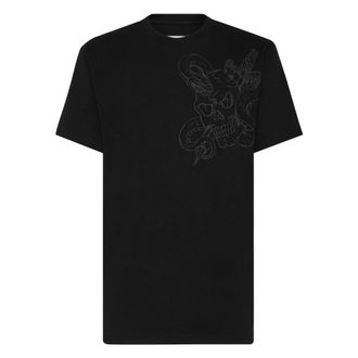 Philipp Plein Heren, Tops, Zwart, Maat: 2XL Katoen