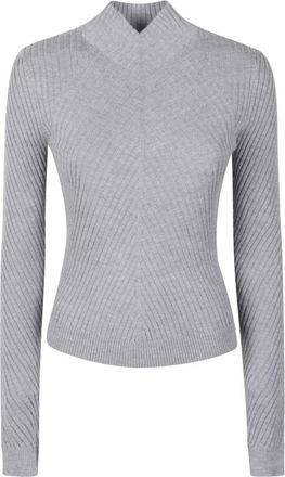 Victoria Beckham Georgia Jumper - Dames - Coltruien - Grijs - L - Wol - Truien & Vesten