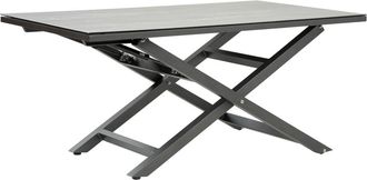 EDÈN JARDÍ Mesa auxiliar cristal templado elevable antracita