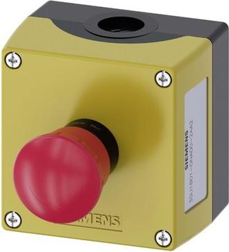 SIEMENS Sirius Act Conmutador Parada De Emergencia Amarillo 22 Mm