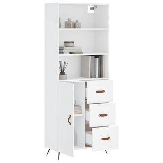 Berkfield Home Highboard White 69.5x34x180 cm Engineered Wood