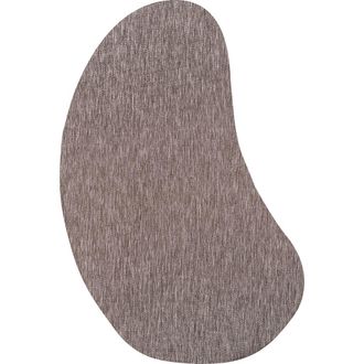 Jonathan Y Designs Evan Modern Rustic Organic Curve Indoor/Outdoor Shaped Area Rug in Brown at Nordstrom, Size 8Ft 0In X 10Ft 0In