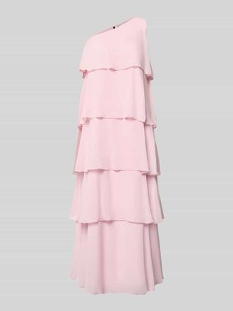 Vero Moda Ausgestelltes Maxikleid mit R&uuml;schendetail Modell FELICIA in Rosa, Gr&ouml;&szlig;e XL