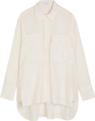 Joseph Ranya Cotton-poplin Shirt - Off White - 42 (UK14 / L)