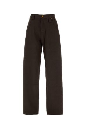 Willy Chavarria Brown Denim Jeans