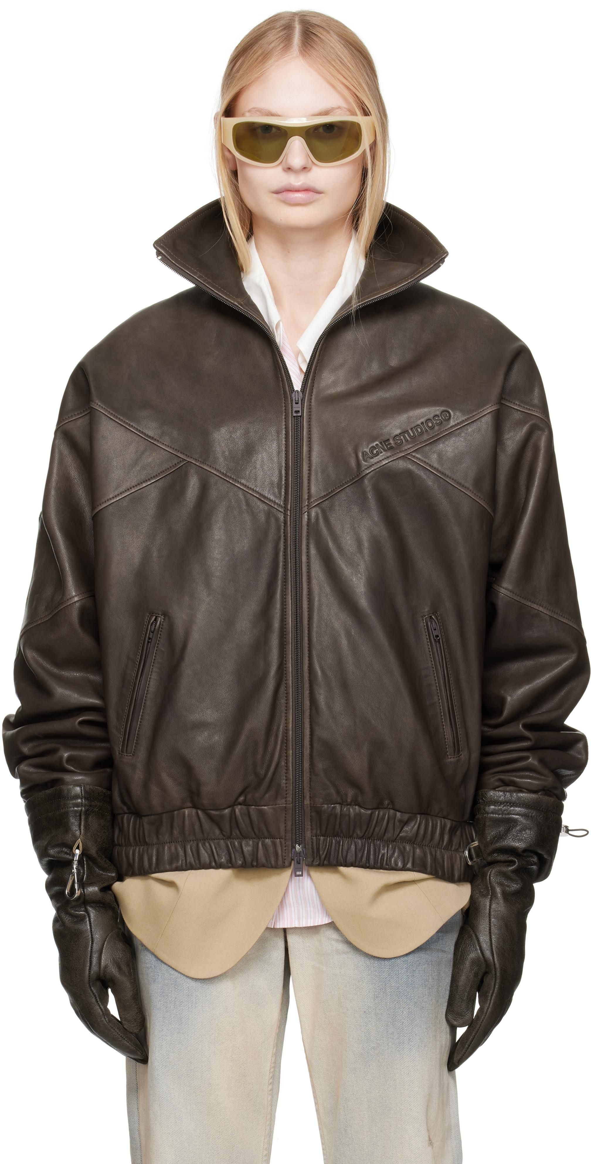 Acne Studios: Brown Leather Jackets now up to −40% | Stylight Acne Studios: Brown Leather Jackets now up to −40% | Stylight