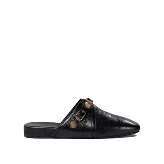 Balenciaga Zwarte Loafer Schoenen Stijlvol Ontwerp - Dames - Slip ons - Zwart - 36 EU - Leer - Schoenen