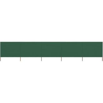 vidaXL 5-panel Wind Screen Fabric 600x160 cm Green Vidaxl