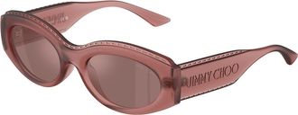 Jimmy Choo London JC6002U 50946G Womens Sunglasses Pink Size 54