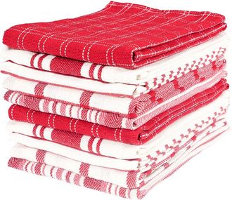 KAF Home Kaf Home Assorted Flat Kitchen Towels Set Of 10