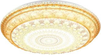 Globo Lighting Lámpara de techo LED semiempotrada integrada LED ámbar 2700-6000K