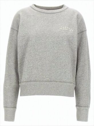 Isabel Marant Cropped Long-Sleeve Sweatshirt With Ribbed Cuffs