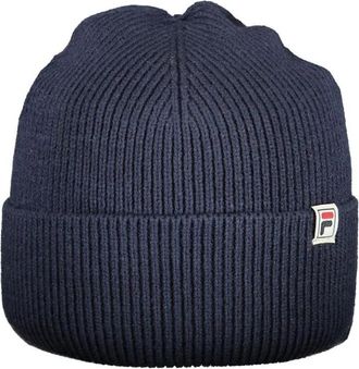 Fila Polyacryl Gebreide Muts - Heren - Hoeden - Blauw - ONE Size - Accessoires