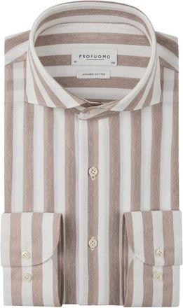 Profuomo Heren, Overhemden, Veelkleurig, Maat: 3XL Katoen