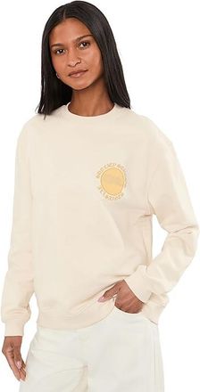 AllSaints Sun City Etta Sweat Womens Sweatshirt Birch White : LG (US 10-12), Cotton