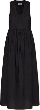 Matteau Deep U Sundress - Dames - Maxi kleedjes - Zwart - S - Katoen - Kleedjes