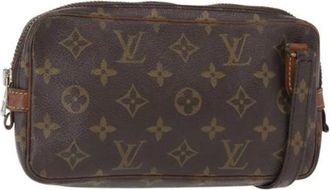 Louis Vuitton Pre-owned Cross Body Bags, female, Brown, Size: ONE SIZE Pre-owned Canvas Cross Body Bag
