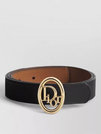 Dior leather signature belt