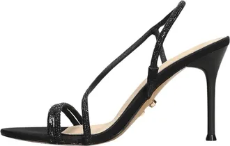 Twentyfourhaitch High Heel Sandalen - Dames - Sandalen met hakken - Zwart - 40 EU - Schoenen