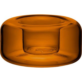Kosta Boda Happy Glass Votive Holder in Amber at Nordstrom