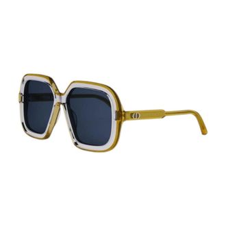 Dior Ladies Black Square Sunglasses DIORHIGHLIGHTS1I 60B0
