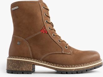 Josef Seibel Waylynn 10 Womens Lace Up Ankle Boots Brown Leather - Size UK 6.5