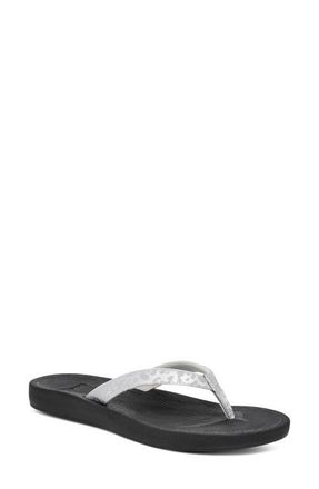 Sanuk Cosmic Shores Water Friendly Flip Flop in Black at Nordstrom, Size 7