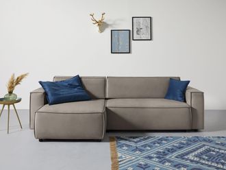 Inosign Ecksofa »Marva L-Form« incl. Bettfunktion und Bettkasten, Federkern