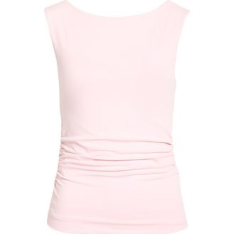 Open Edit Boat Neck Sleeveless Top in Pink Pinkesque at Nordstrom, Size Xx-Small