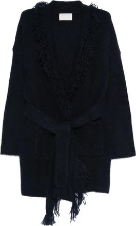 Hemisphere Cardigan con frange - Blu