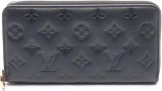 Louis Vuitton Black Monogram Leather Long Wallet (Bi-Fold) (Pre-Owned)