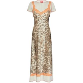 Diesel Maxi Dresses, female, Multicolor, Size: 2XS Maxi Dress