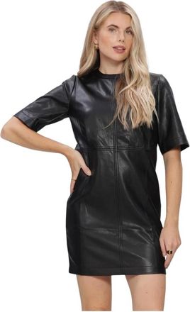 Freebird by Steven Divine Mini Jurk - Dames - Jurken - Zwart - Maat: M Katoen