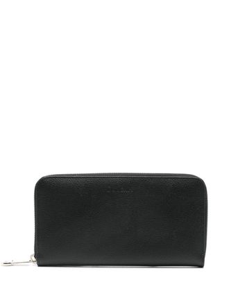 Doucal's leather continental wallet - Black