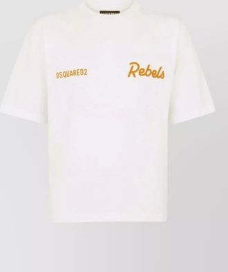 Dsquared2 cotton relaxed-fit logo-embroidered t-shirt