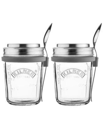 Kilner Kilner Set Of 2 Breakfast Jars