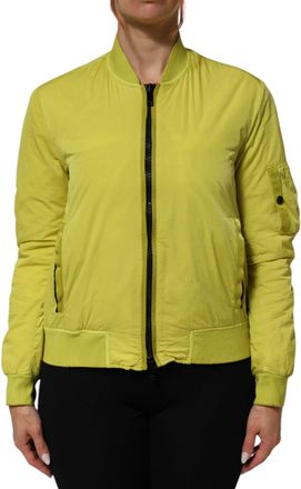 Dondup Polyamide Zipper Bomber Womens Womens Jacket (Pre-Owned)