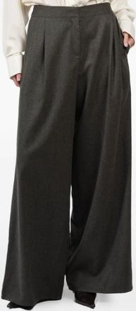 Dusan pleated wide-leg pants - Grey
