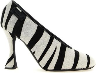 Moschino BlackWhite Zebra Print Pumps