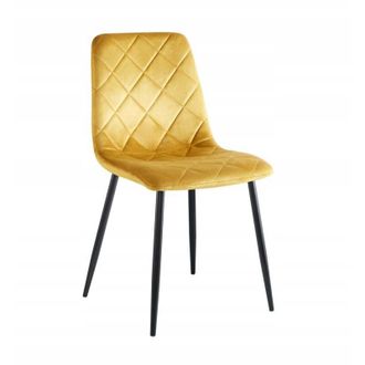 OEM Silla De Comedor Tapizada Loft Velvet Curry Furnitex