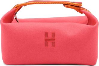 Herm&egrave;s 2020-2025 Small Canvas Bride A Brac Case vanity bag - Roze
