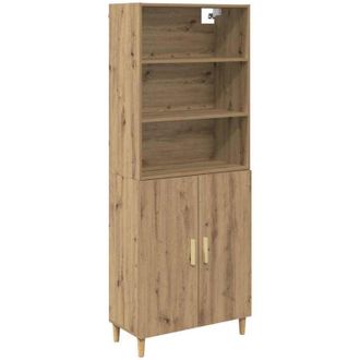 vidaXL Highboard Artisan oak 69.5 x 34 x 180 cm Engineered Wood vidaXL