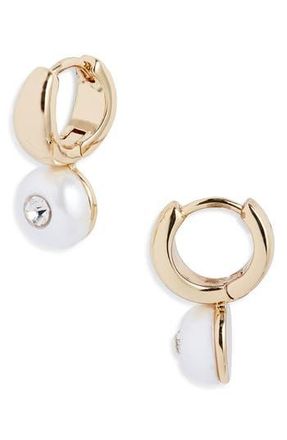 Nordstrom Crystal Drop Earrings in White- Gold at Nordstrom Rack