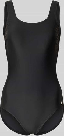 Lascana Slim Fit Badeanzug mit R&uuml;ckenausschnitt Modell Elena in Black, Gr&ouml;&szlig;e 38B